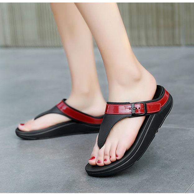 

Fashion Comemore Flip Flops 2025 Summer New Platform Sandals Women Soft Sole Slippers Outdoor Indoor Beach Bathroom Sandal 36 чёрный