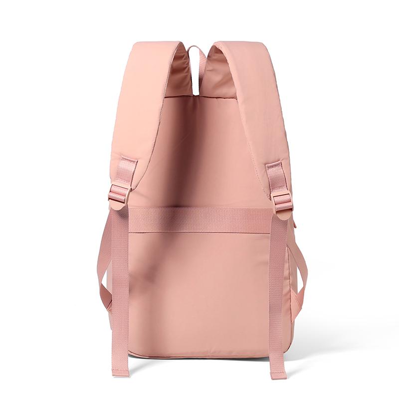 Women's Lightweight Nylon Backpack Casual Daily Waterproof Travel Backpack for Girls Ladies Simple Solid Color School Bag Outdoor Small Backpacks