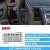 Real Carbon Fiber Car Accessories Dashboard Gear Shift Decorative Trim Cover Soft Sticker For Infiniti G35 V35 CV35 2005-2006