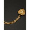 Used Moschino Vintage Necklace Heart-shaped Logo Gold Color Golden
