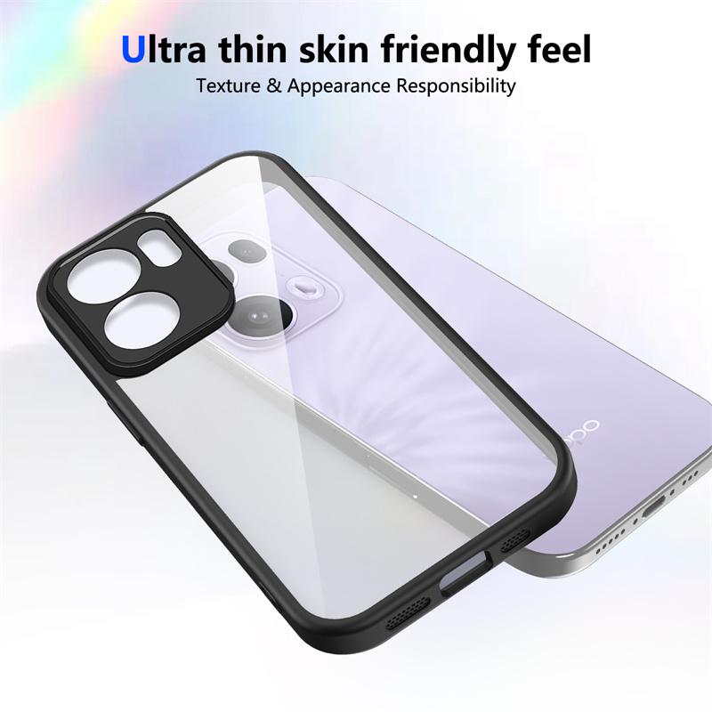 OPPO A5X 4G CPH2725 Case Shockproof Silicone Bumper Clear Back Hard Cover Matte Phone Case for OPPO A5X OppoA5X 4G CPH2725