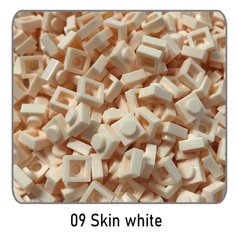 500Pcs Diy Pixel Art Building Blocks Thin Figures Bricks Compatible With 3024 1X1 Square Bricks Bulk Assemble Toys Gift For Chil