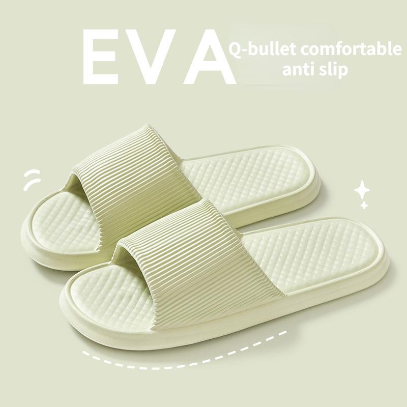 Stepping On Shit Feeling Slippers for Women Summer Outwear Indoor Home Bathing Non Slip Household 2024 New Thick Sole Slippers