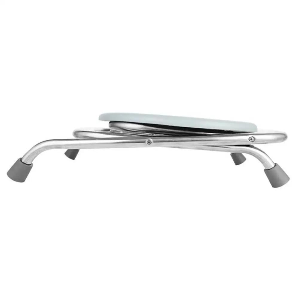 Stainless Steel Portable Toilet Seat O-Shaped Elderly Toilet  for Camping Hiking Trips
