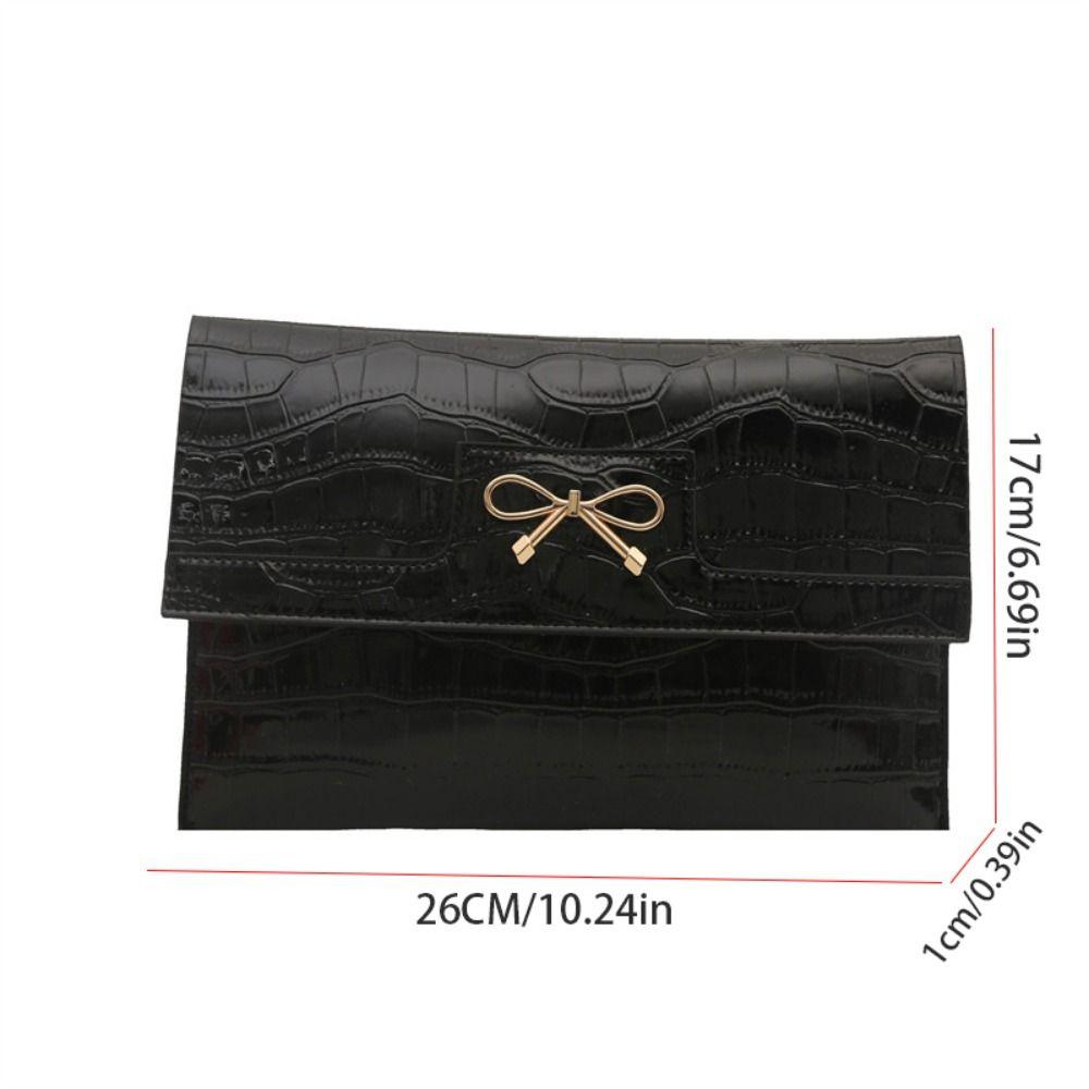 Purse Ladies Clutch Bag Handbag Evening Banquet Bag Casual Bow Envelope Bag  Office