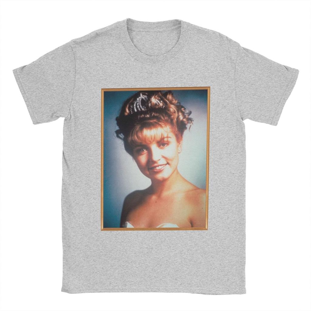 Twin Peaks Laura Palmer Rosy Glow High School Portrait Men T Shirt Novelty Tees Round Neck T-Shirts Cotton Gift Idea Clothes