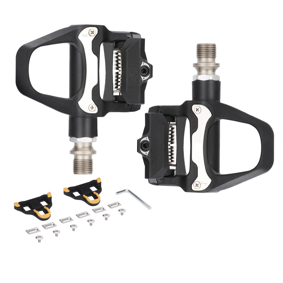 

HOUSON Nylon Bicycle Pedals with Chromoly Steel SPD Grip Cycling Cleat Compatible for Efficient Pedaling Axle,