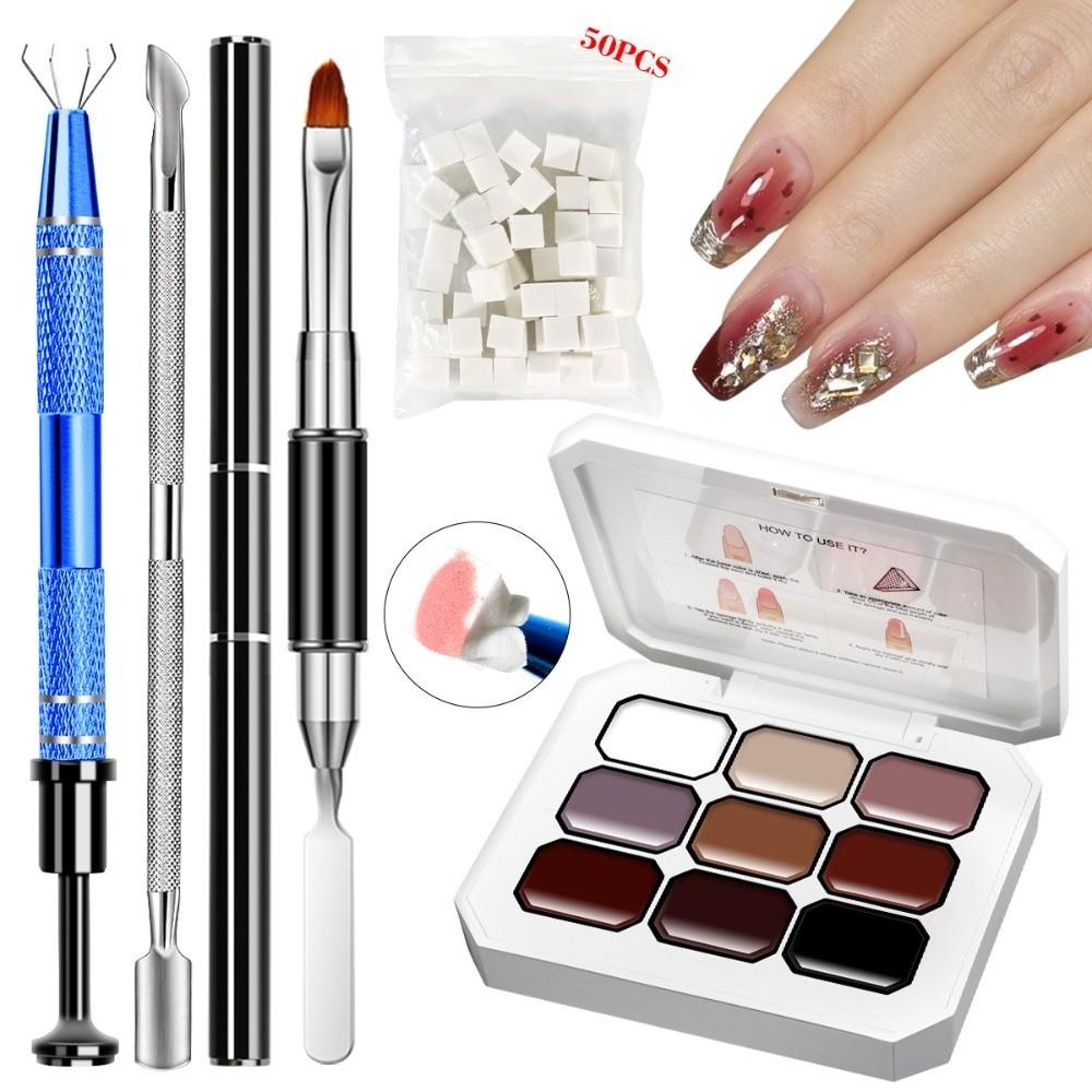Sponge pentru Nail Art Foarte Saturat Gel cu Pigment Culoare 4/9/12 Culori pentru Unghii DIY Nail Art