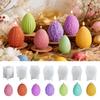 Handmade Craft Easter Geometric Eggs Mold Striped Pattern Epoxy Resin Mold  Craft Making
