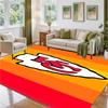 Kansas City Chiefs Design Crystal Velvet Rug Soft Decorative Mat for Bedroom Entrance