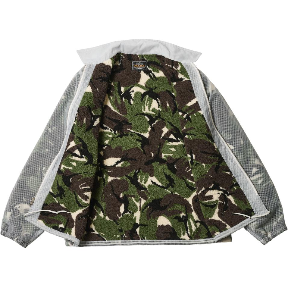 Palace X Beams Plus Fleece Lined Coach Jacket Camo Unisex Outerwear Multi-Color 3818059613915