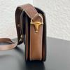 [Pre-Owned] Horsebit 1955 Logo Canvas And Leather Saddle Bag - Very Good #XPHHF5