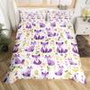 Feelyou Peacock Duvet Cover Twin Size Kids Peacock Feathers Design Floral Comforter Cover Set for Boys Girls Teens Animal Theme Bedding Set