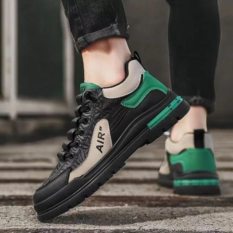 High Quality Men's Sneakers Fashion Leather Casual Shoes Luxury Tennis Training Shoes for Men Vulcanize Shoes Sapatos Masculinos