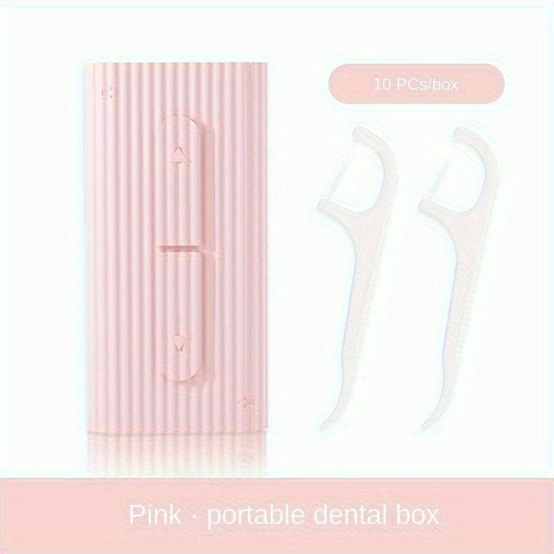 Stuzzicadenti Interdentale Riutilizzabile con Scatola Dispenser Automatico Portatile per Filo Interdentale Ingrosso Stuzzicadenti Flosser Sottile per Viaggio