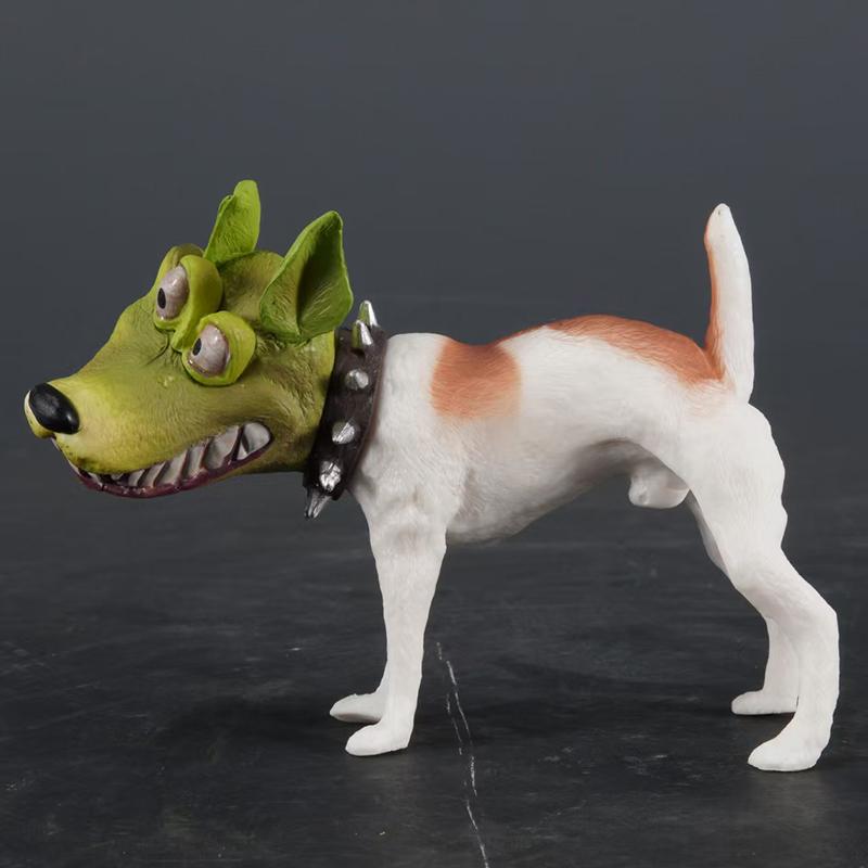 The Mask Dog 7cm Statue Desktop Decorations The Mask Collection Movie Character Trendy Figure Model Toy Kawaii Kids Gift