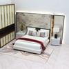 1:20 Dollhouse Miniature Bed DIY Bedroom Furniture Doll House Bed  Dollhouse Decoration