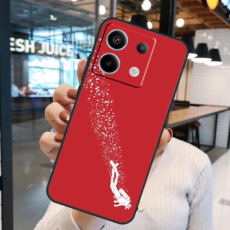 Scuba Diver Diving Funda For Xiaomi Redmi Note 13 Pro 12 11 9 10 Pro 12S 11S 10S Redmi 13 12 10C 12C 13C Case
