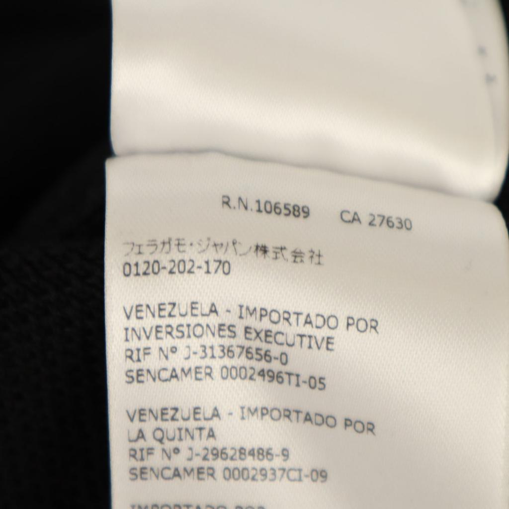 Salvatore Ferragamo Made in Italy Silk Blend Long sleeve knit S black Men's Used