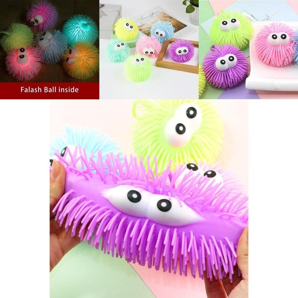 Colorful Alien Jellyfish Light Up Led Squeeze Toy For Stress Relief And Motor Skills