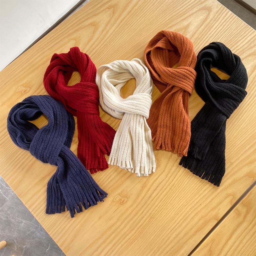 Coldproof Knitted Scarf Windproof Scarves Bib New Neckerchief  Cute