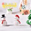 19-Piece Christmas Miniature Figurine Ornament Set: Boots, Wreath, Santa Claus, Bell, and Snowman. Resin Craft Supplies for Potted Plants, Gardening,