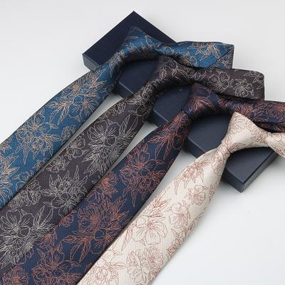 Cravată cu model de înaltă calitate pentru bărbați, costum de gentleman, rochie, afaceri, banchet, gazdă, 8 cm, poliester legată manual, cravată lungă