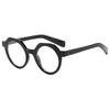 New sunglasses round color matching sunglasses men's and women's personalized trendy sunglasses anti-blue flat glasses