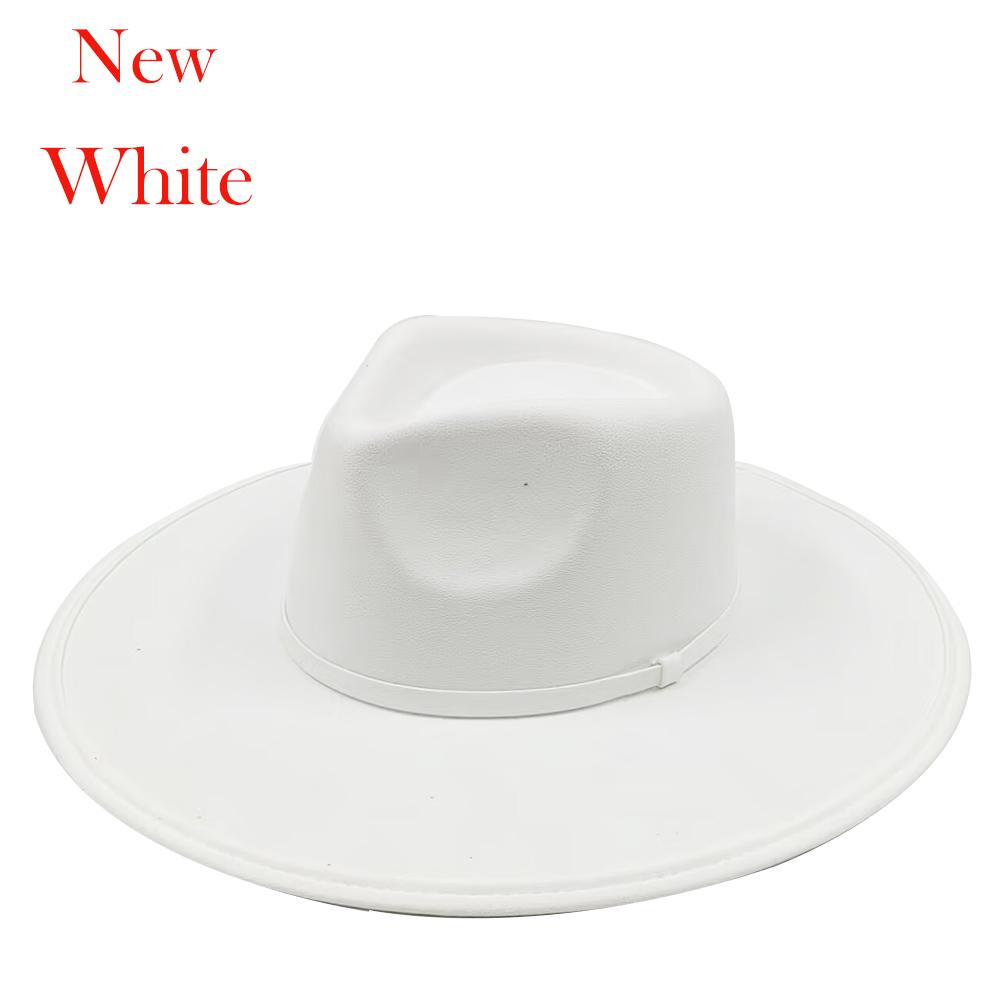 Suede Wide-brimmed Hat 9.5 Cm Brim Width Unisex Suitable for Jazz Hat Fedora Hat Church Hat Felt Hat Soft Felt Hat Panama Hat.