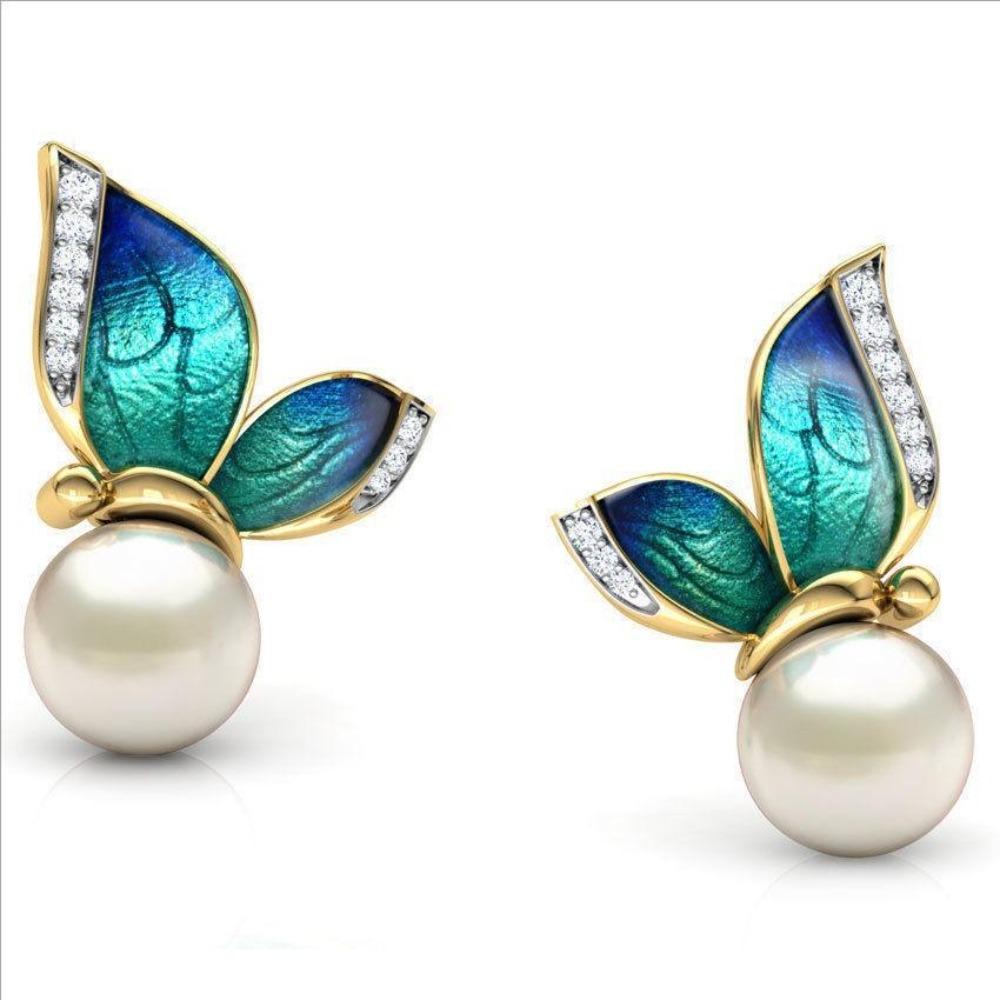 Cute Hummingbird Shape Oil Drop Earrings Popular Ear Jewelry Oil Drop Earrings Women