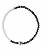 Alleun Silver 925 Silver Ball Onyx Natural Stone Rondelle Silver Bracelet