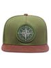 Compass label pattern versatile casual sports style couple style simple flat brimmed hat for men and women outdoor travel