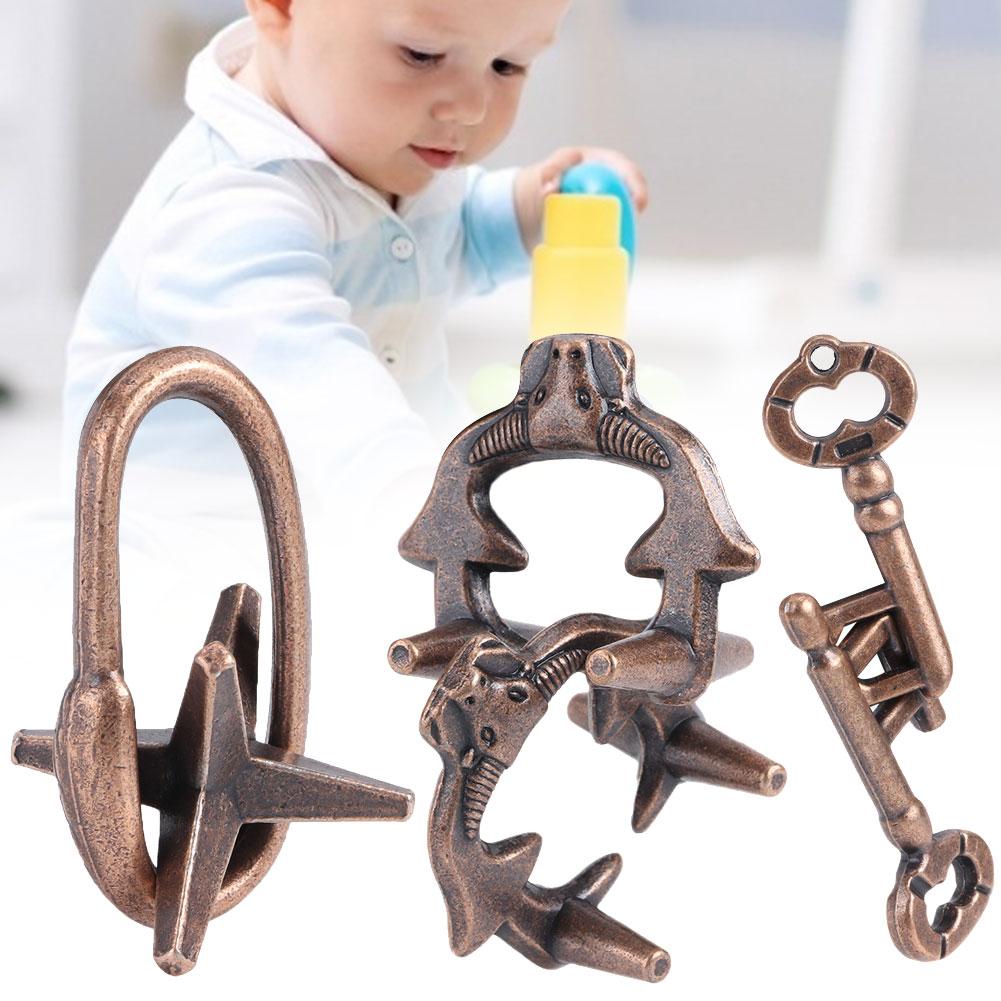 Puzzle Toy Children Adults Anti Stress Wear Resistant Educational Puzzle Lock Toy Set