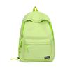 Women Lightweight Waterproof Backpack Solid Color Student Schoolbag