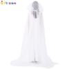 Stunning Women's White Mesh Cloak Dress For Fantasy Theme Halloween Cosplay