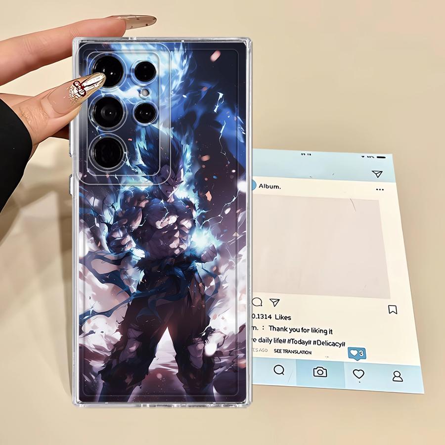 Phone Cover Case for Samsung Galaxy S25 Edge S26 S23 Ultra Note 20 Ultra 10 S20 Plus S21 S24 S22 FE Dragon Ball Cool Super