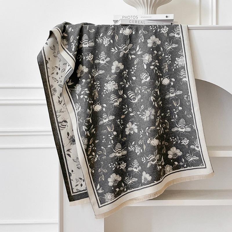 

Scarf Women s Air-conditioning Shawl with Warm and Windproof Double-sided Large Shawl with Winter Matching Coat 185*65cm