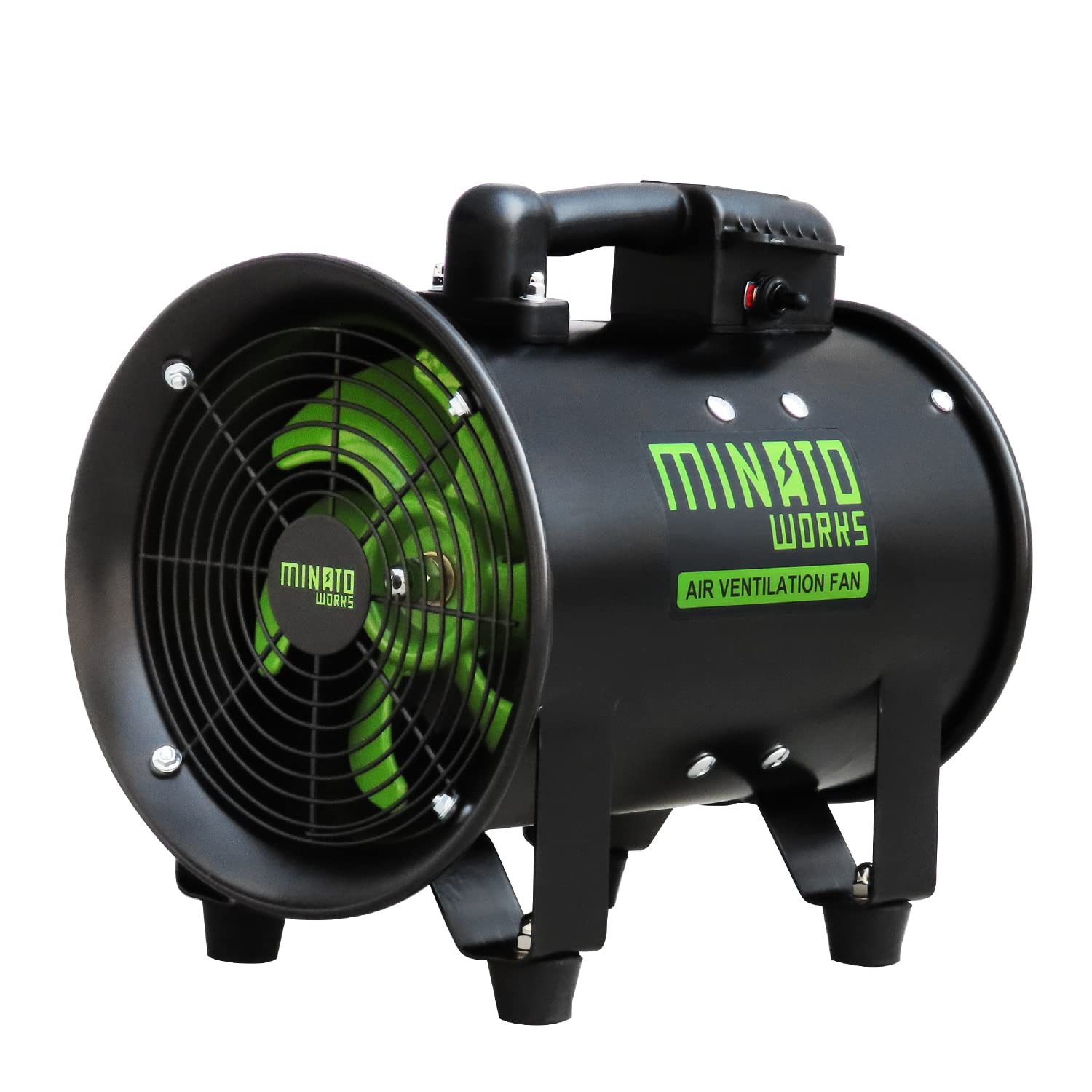 

Minato Works Exhaust Blower Duct Fan No Hose Diameter 200mm Low Noise Type MDF-201A