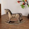 Decorative Wooden Rocking Horse for Home, Handcrafted , Statue Shelf Or Countertop.