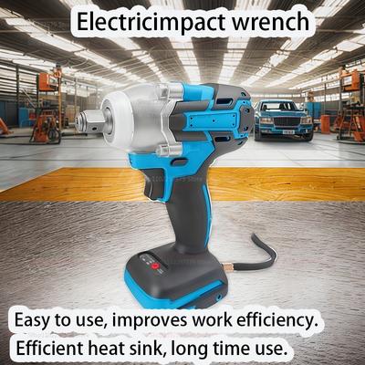 Cheie cu impact electric fără fir Kit de bormașină manuală fără perii Unealtă electrică reglabilă pentru garaj auto de acasă DIY