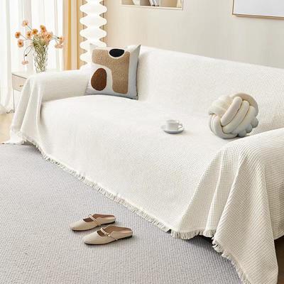 Non-Slip Cotton Sofa Cover: All-Season Sofa Blanket & Cushion Protector