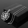 Band Style Necklace with Star Hollow-Out Pendant Choker, Unisex Gothic Punk Jewelry