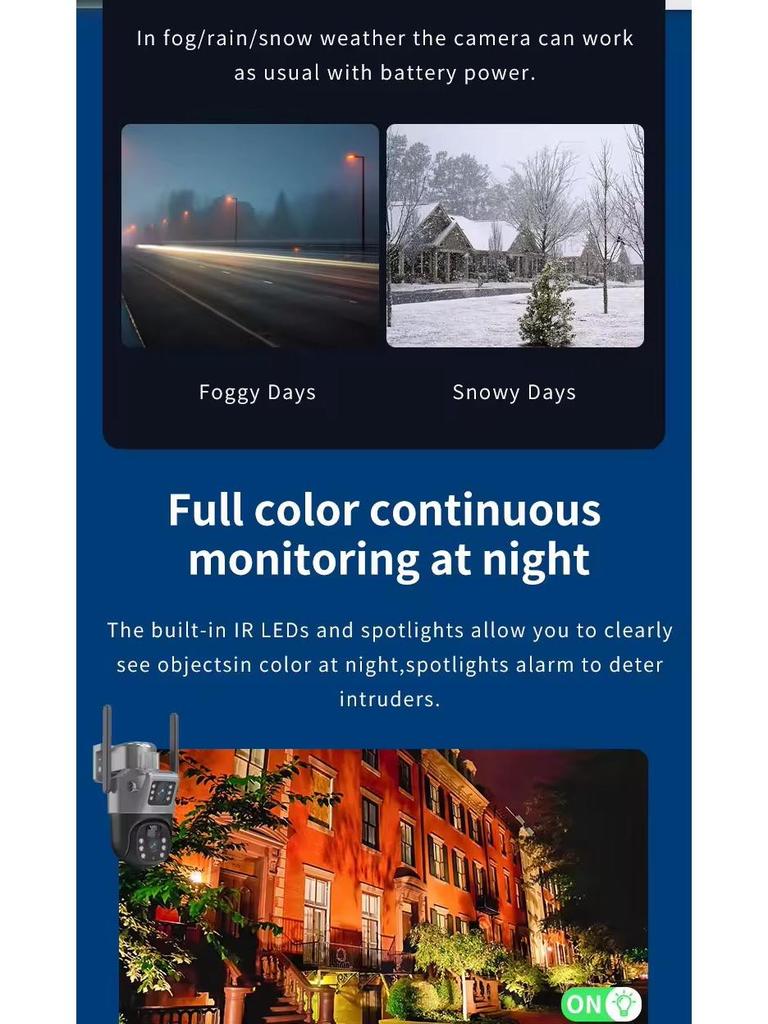 Outdoor Solar Dome Camera: Low Power, Wireless, 4G Remote HD, Battery WiFi