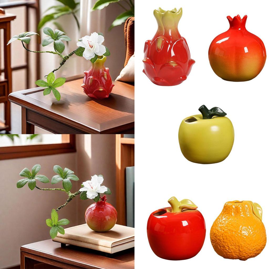Propagation Vase Office Planter Wedding Fireplace Table Centerpieces Stems Bunch Storage Fruit Shaped Ceramic Flower Vase Modern