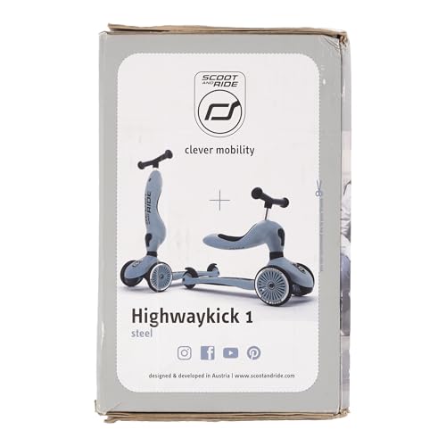 Scoot & Ride Highway Kick 1 Steel Kids' Scooter, Kickboard, Tricycle [Authentic Japanese Product with Warranty]