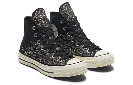 

Жіночі кеди Converse Chuck 70 High Archival Glitter Flame - Чорний Егет 569387C 41.5