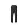 Comfortable Versatile Lace-Up Logo Loose Straight Leg Knitted Sports Pants Men Bottoms Black 25500705-001