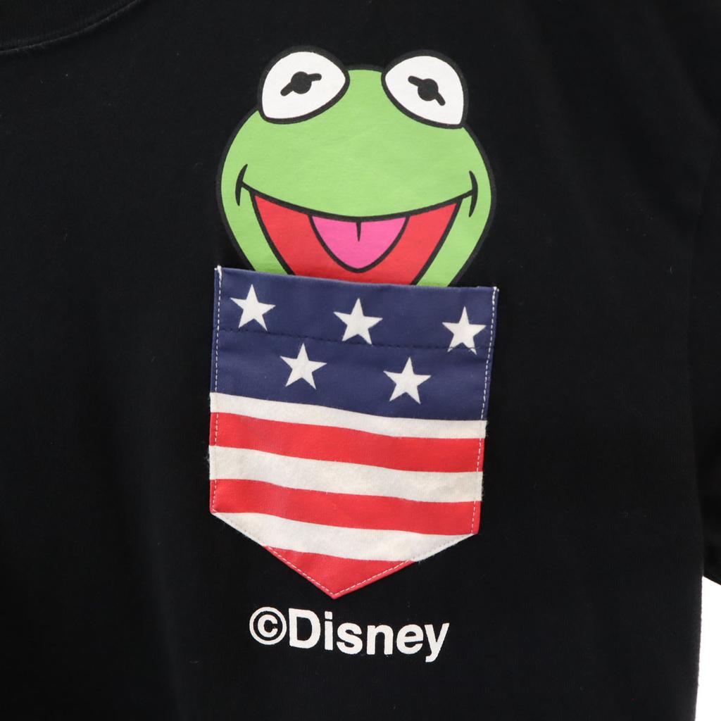 Dickies Disney collaboration Muppets Kermit Short sleeve T-shirt L Poke T Men's Used