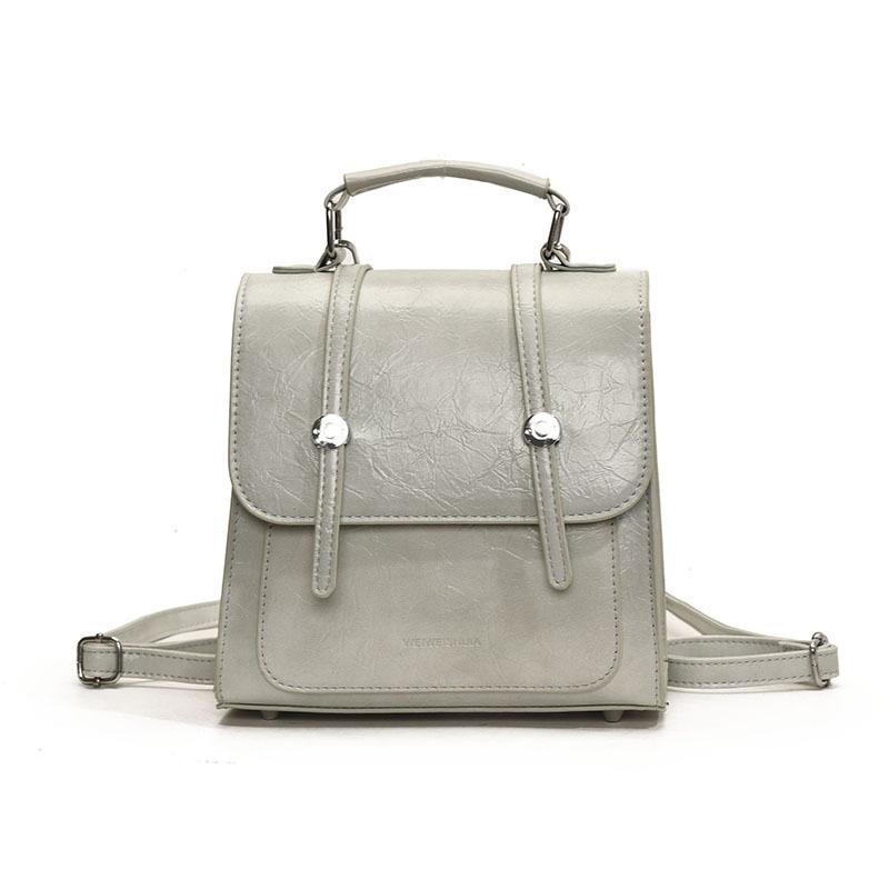 Niche Texture Backpack Bag Female Sweet College Style Small Backpack Versatile Multi-functional Messenger Shoulder Bag Tide