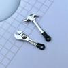 2Pcs Doll House Mini Home Decoration Simulation Maintenance Tool Wrench Hammer